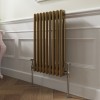 Bern 600 x 425mm Metallic Gold Double Horizontal Column Radiator