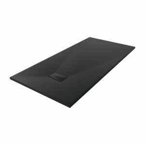 Terra - 1800x900mm Slate Effect Rectangle Shower Tray Black