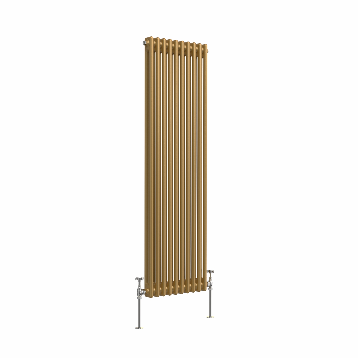 Bern 1500 x 470mm Metallic Gold Double Vertical Column Radiator