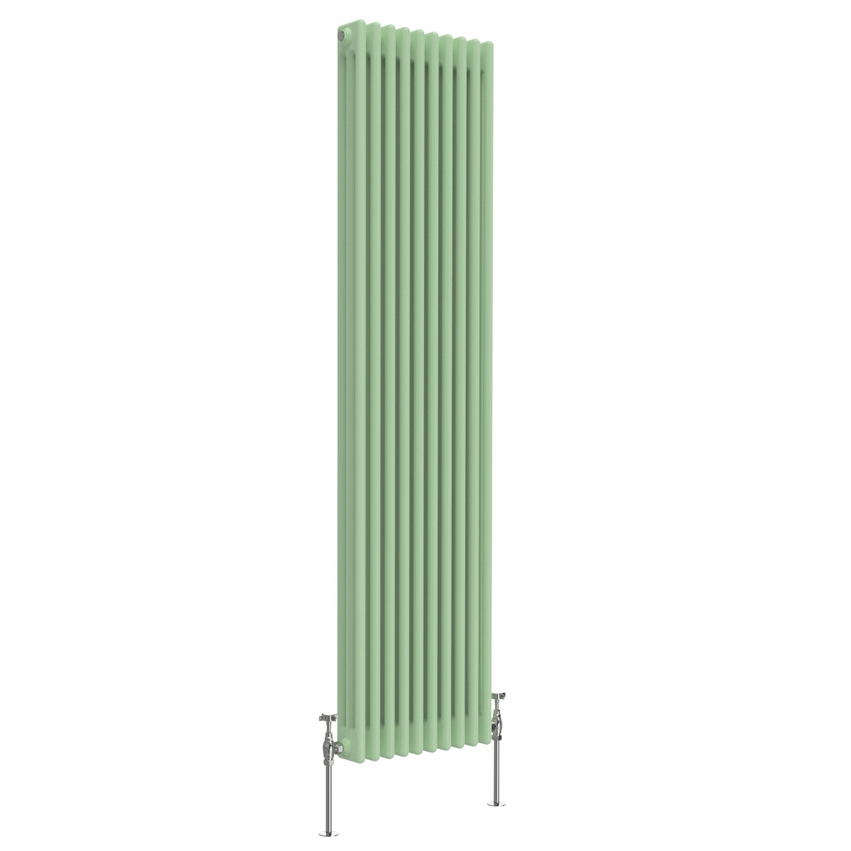 Bern 1800 x 380mm Pastel Green Triple Vertical Column Radiator