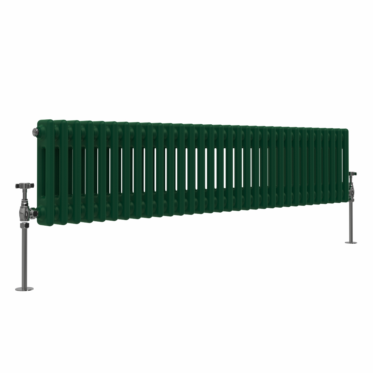 Bern 300 x 1460mm Moss Green Double Horizontal Column Radiator