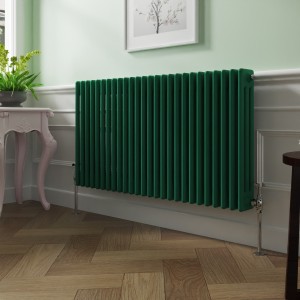 Bern 600 x 1190mm Moss Green Triple Horizontal Column Radiator