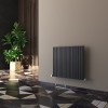 Carisa Monza 600 x 660mm Black Designer Aluminium Radiator