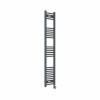 Bergen 1600 x 300mm Straight Anthracite Thermostatic Touch Control Electric Heated Towel Rail
