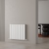 Carisa Chambord Double 600 x 695mm White Designer Aluminium Radiator