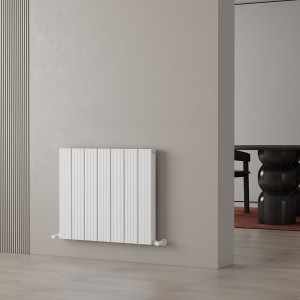 Carisa Chambord Double 600 x 695mm White Designer Aluminium Radiator