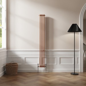Bern 1800 x 200mm Metallic Bronze Double Vertical Column Radiator