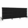 Classic 745 x 1956mm Black Primered Finish Triple Column Cast Iron Radiator - 31 Sections