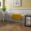 Bern 300 x 605mm Zinc Yellow Triple Column Horizontal Traditional Radiator