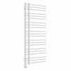 Kristiansund Round 1250 x 500mm White Thermostatic Touch Control Electric Heated Towel Rail