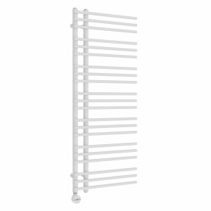 Solberg 1250 x 500mm White Electric Towel Rail with Touch Control Thermostat - 600W
