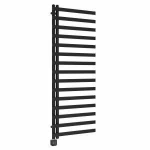 Kemi 1600 x 600mm Black Thermostatic Touch Control Wifi Electric Heated Towel Rail