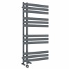 Koli 1200 x 600mm Dual Fuel Anthracite Thermostatic Touch Control Electric Heated Towel Rail