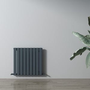 Carisa Plata 600 x 630mm Anthracite Designer Aluminium Radiator