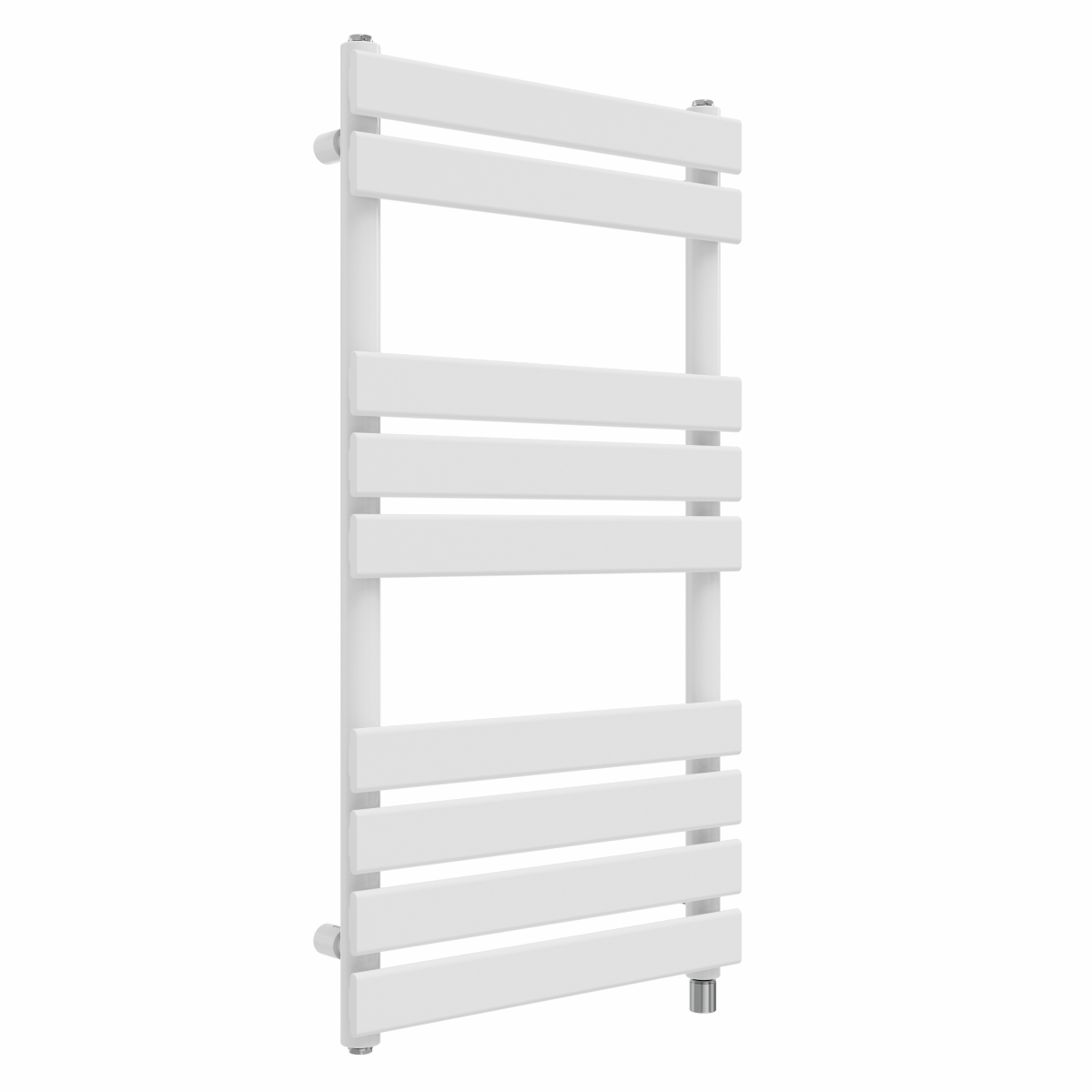 Juva 950 x 500mm White Flat Panel Simple Electric Heated Towel Rail
