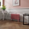 Bern 300 x 605mm Rose Pink Four Column Horizontal Traditional Radiator