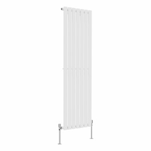 Lulea 1600 x 480mm White Single Vertical Flat Panel Radiator