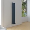 Carisa Plata 1800 x 350mm Anthracite Designer Aluminium Radiator