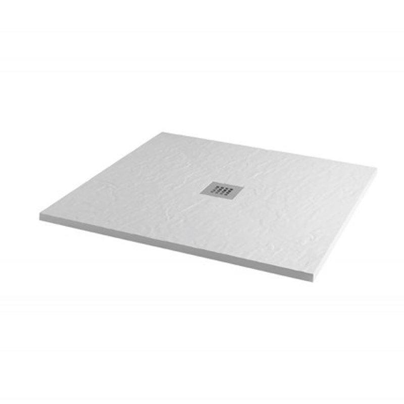 Aqua - Slate Effect Square Shower Tray - Choice of Size & Colour