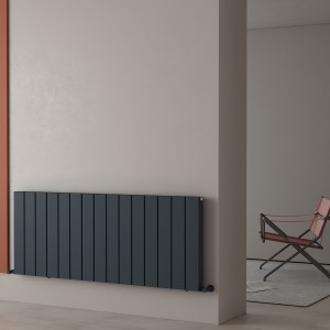 Carisa Angers Double 600 x 1495mm Anthracite Designer Aluminium Radiator