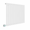 Norden 600 x 768mm White Horizontal Oval Tube Wifi Electric Radiator - 800W