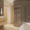 Fjord 1600 x 600mm Curved Chrome Heated Towel Rail