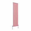 Norden 1800 x 473mm Rose Clair Pink Single Oval Column Vertical Designer Radiator