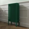Bern 600 x 425mm Traditional Moss Green Horizontal Four Column Radiator