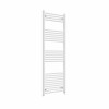 Bergen 1600 x 600mm Straight White Prefilled Electric Heated Towel Rail