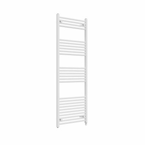 Bergen 1600 x 600mm Straight White Prefilled Electric Heated Towel Rail