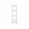 Bergen 1400 x 500mm Straight White Thermostatic Touch Control Electric Heated Towel Rail