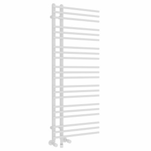 Solberg 1250 x 500mm White Dual Fuel Towel Rail - 600W
