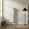Bern 1500 x 200mm Metallic Gold Double Vertical Column Radiator
