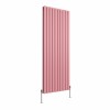 Karlstad 1800 x 682mm Rose Pink Double Vertical Flat Panel Designer Radiator