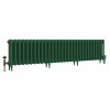 Classic  450 x 1894mm Farrow & Ball Duck Green Triple Column Cast Iron Radiator - 30 Sections