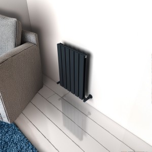 Carisa Plata Double 600 x 420mm Anthracite Designer Aluminium Radiator