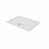 Essentials 1300 x 900mm Rectangle Stone Shower Tray White