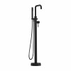 Eden Modern Freestanding Bath Shower Mixer Tap with Hand Shower Matt Black