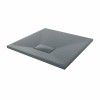 Terra - 700x700mm Slate Effect Square Shower Tray Anthracite