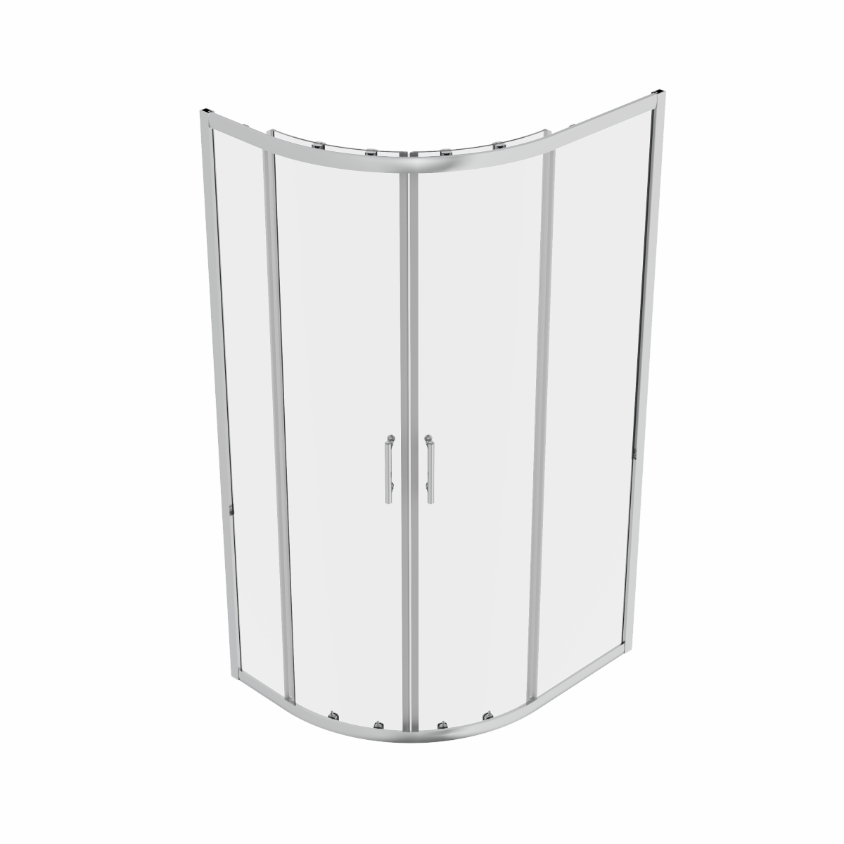 Ennerdale - 1000 x 800mm Offset Quadrant Shower Enclosure - Chrome (Reversible Left/Right)