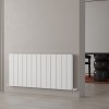 Carisa Chambord Double 600 x 1295mm White Designer Aluminium Radiator