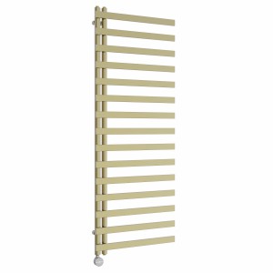 Kemi 1600 x 600mm Brushed Brass Thermostatic Touch Control Electric Heated Towel Rail