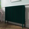 Bern 600 x 1010mm Traditional Blue Green Horizontal Four Column Radiator