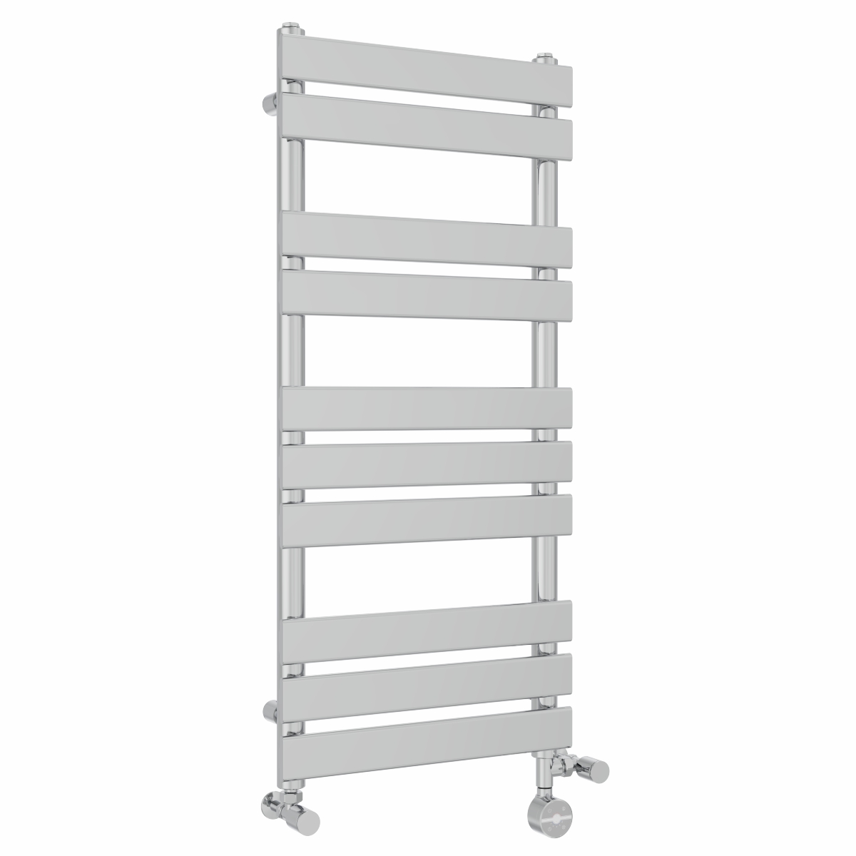Juva 1000 x 450mm Dual Fuel Chrome Flat Panel Thermostatic Touch Control Electric Heated Towel Rail