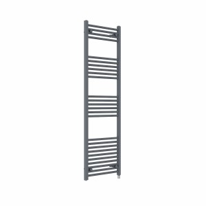 Bergen 1600 x 500mm Straight Anthracite Electric Heated Towel Rail