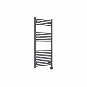 Bergen 1200 x 600mm Straight Anthracite Thermostatic Wifi Control Electric Heated Towel Rail