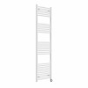 Fjord 1800 x 500mm Curved White Thermostatic Touch Control Wifi Electric Heated Towel Rail