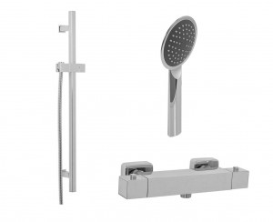 Sabine - Exposed Thermostatic Shower Set - Chrome