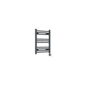 Bergen 600 x 500mm Straight Anthracite Thermostatic Touch Control Wifi Electric Heated Towel Rail