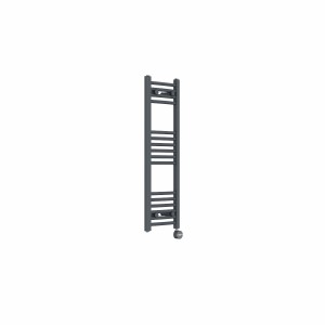 Fjord 1000 x 300mm Curved Anthracite Thermostatic Touch Control Electric Heated Towel Rail